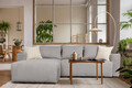 Coltar extensibil reversibil Verona Ambiance Reyat Gri