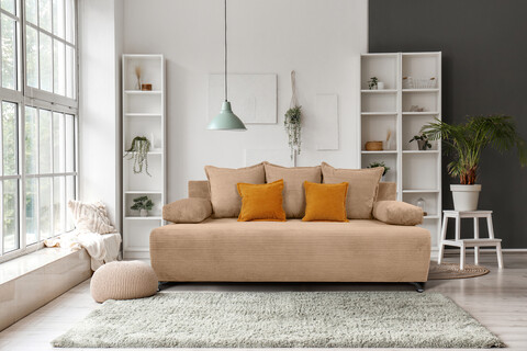 Canapea extensibil Perugia, textil reyat